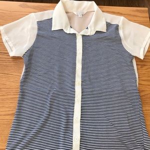 Stripped short sleeve shirt